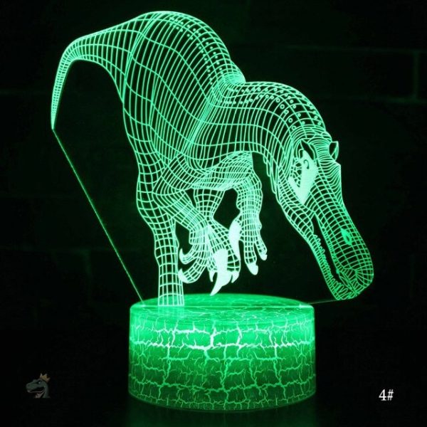 lampe-3d-dinosaure-1 Lampe 3D dinosaure lumineuse pour une ambiance ludique