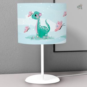 Lampe de chevet dinosaure pour chambre de fille