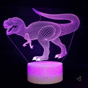 Lampe dinosaure 3D décorative pour une ambiance ludique