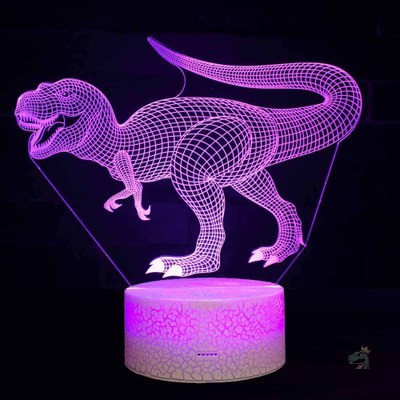 lampe-dinosaure-3d-1 Lampe dinosaure 3D décorative pour une ambiance ludique