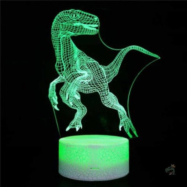 lampe-dinosaure-vert-1 Lampe dinosaure verte pour une décoration ludique