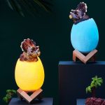 Lampe œuf de dinosaure pour ambiance ludique et originale