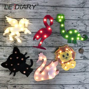 Lampe dinosaure décorative pour enfants