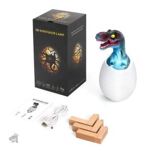 Lampe en forme de dinosaure coloré pour la chambre