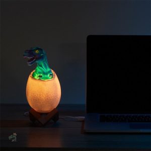 Éclairage dinosaure amusant pour ambiance ludique