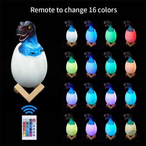 Lampe de nuit dinosaure, idéale pour les petits