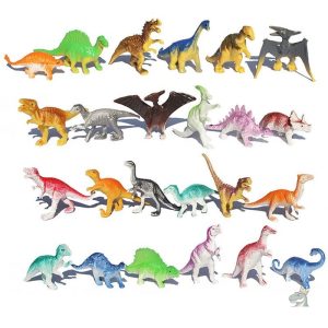 Figurine dinosaure - Lot de 10 pièces colorées