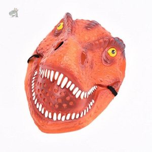 Masque dinosaure rouge pour enfants