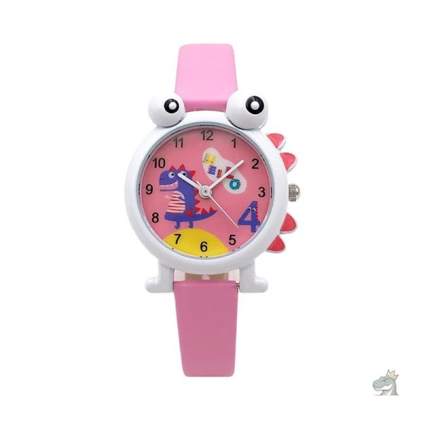 Montre colorée pour enfants, inspirée des dinosaures