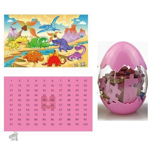 oeuf-de-dinosaure-bois-puzzle-2-1 Puzzle Dinosaure en bois avec œuf rose à assembler