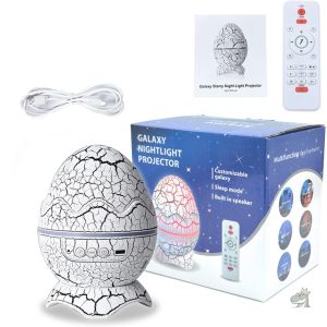 Œuf de dinosaure lumineux pour veiller sur les nuits