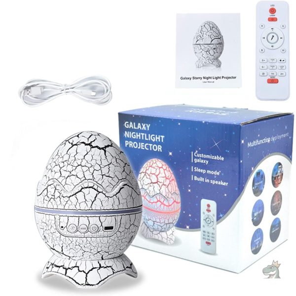Œuf de dinosaure lumineux pour veiller sur les nuits