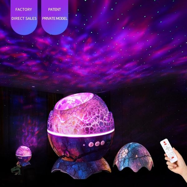 Lumière d'ambiance œuf dinosaure pour petits aventuriers