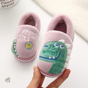 Pantoufle enfant dinosaure