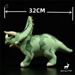 Triceratops vert, peluche amusante et câline