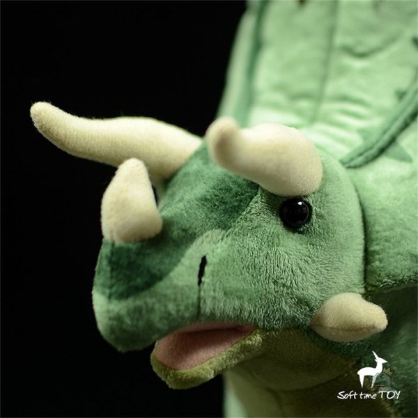 Peluche dinosaure Triceratops, jouet pour les fans de dinos
