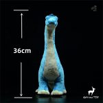 Diplodocus bleu en peluche, idéal pour les enfants