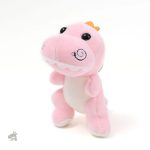 Peluche dinosaure porte-clé kawai rose