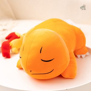 Peluche dinosaure orange douce et câline pour les enfants