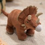 Peluche Triceratops gris 40 cm