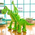 Dinosaur en peluche doux, couleur verte