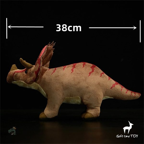 Peluche dinosaure Triceratops, design adorable