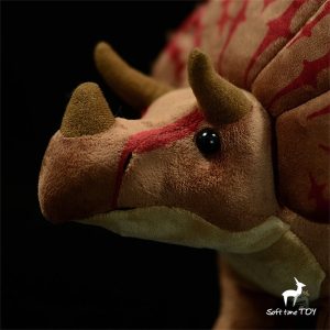 Peluche dinosaure brun, parfait pour les câlins