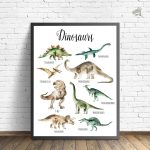 Poster de dinosaures légendaires pour décoration murale