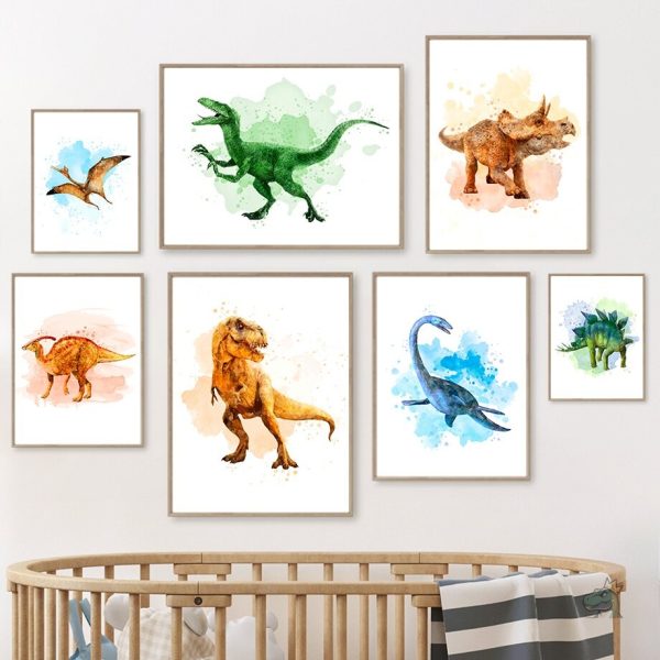 Poster dino ludique pour éveiller l'imagination