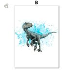 Poster dino tendance pour chambre d'enfant