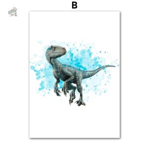 Poster dino tendance pour chambre d'enfant