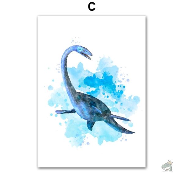 Poster artistique dino pour jeunes aventuriers