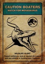 Affiche d'un dinosaure, parfaite pour une salle de jeux