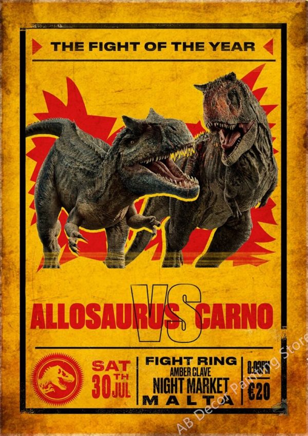Poster mural dinosaure, idéal pour les jeunes aventuriers