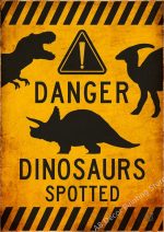 Poster dinosaure avec une