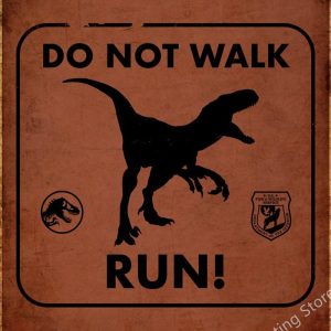 Affiche dinosaure pour chambre d'enfant, design ludique