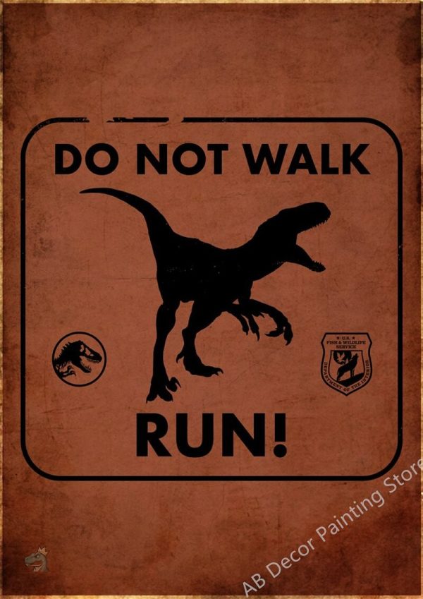 Affiche dinosaure pour chambre d'enfant, design ludique