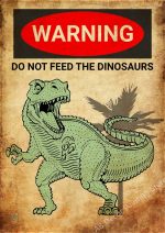 Poster mural dinosaure coloré pour décoration intérieure - vue 19