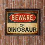 Poster mural dinosaure coloré pour décoration intérieure - vue 24