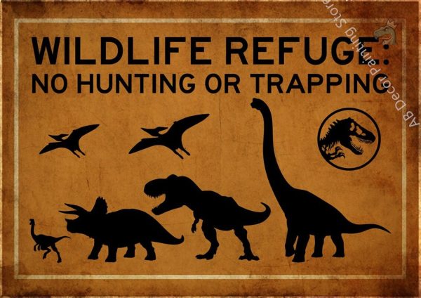 Affiche murale d'un dinosaure, décoratif et éducatif