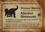 Illustration de dinosaure sur affiche pour décoration