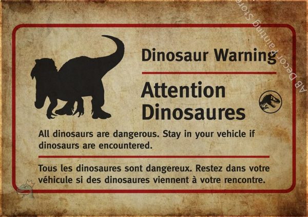 Illustration de dinosaure sur affiche pour décoration