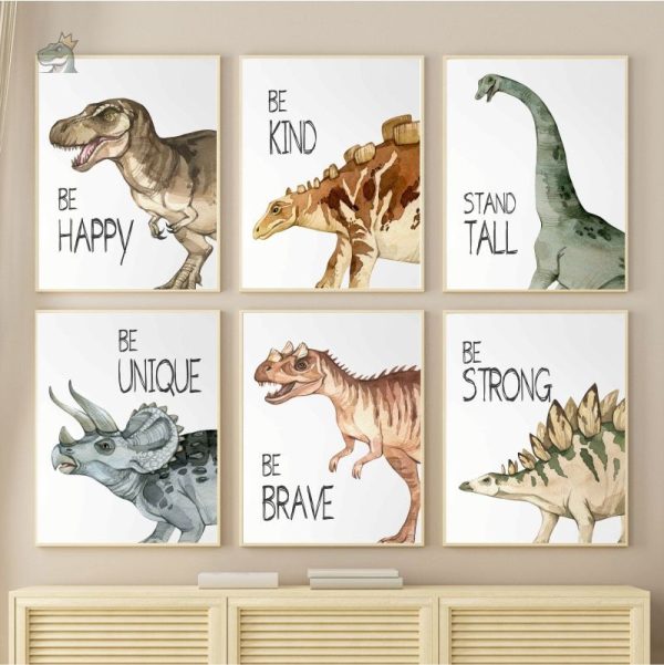 Affiche didactique sur l'évolution des dinosaures