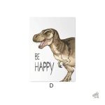 Affiche illustrée des dinosaures préhistoriques