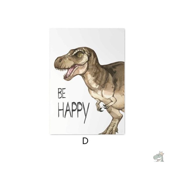 Affiche illustrée des dinosaures préhistoriques
