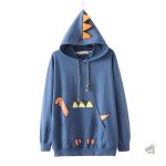 Pull Dinosaure bleu pour adulte, style décontracté et amusant