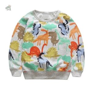 Sweat Dinosaure coloré pour enfants