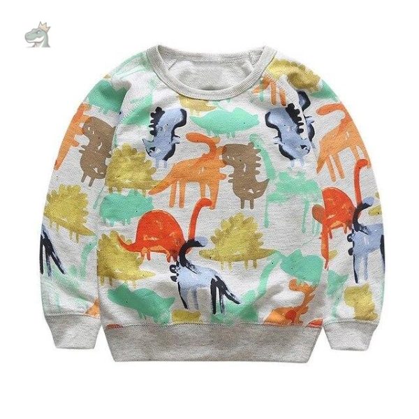 pull-couleurs-dinosaure-1 Sweat Dinosaure coloré pour enfants