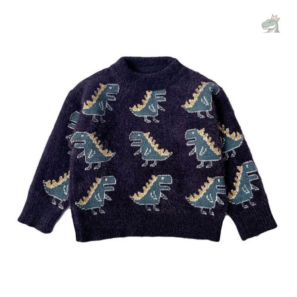 pull-dinosaure-9-mois-1 Sweat Dinosaure pour enfants, pull adapté dès 9 mois