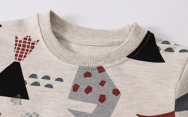 Pull enfant avec motif dinosaure, idéal pour les petits